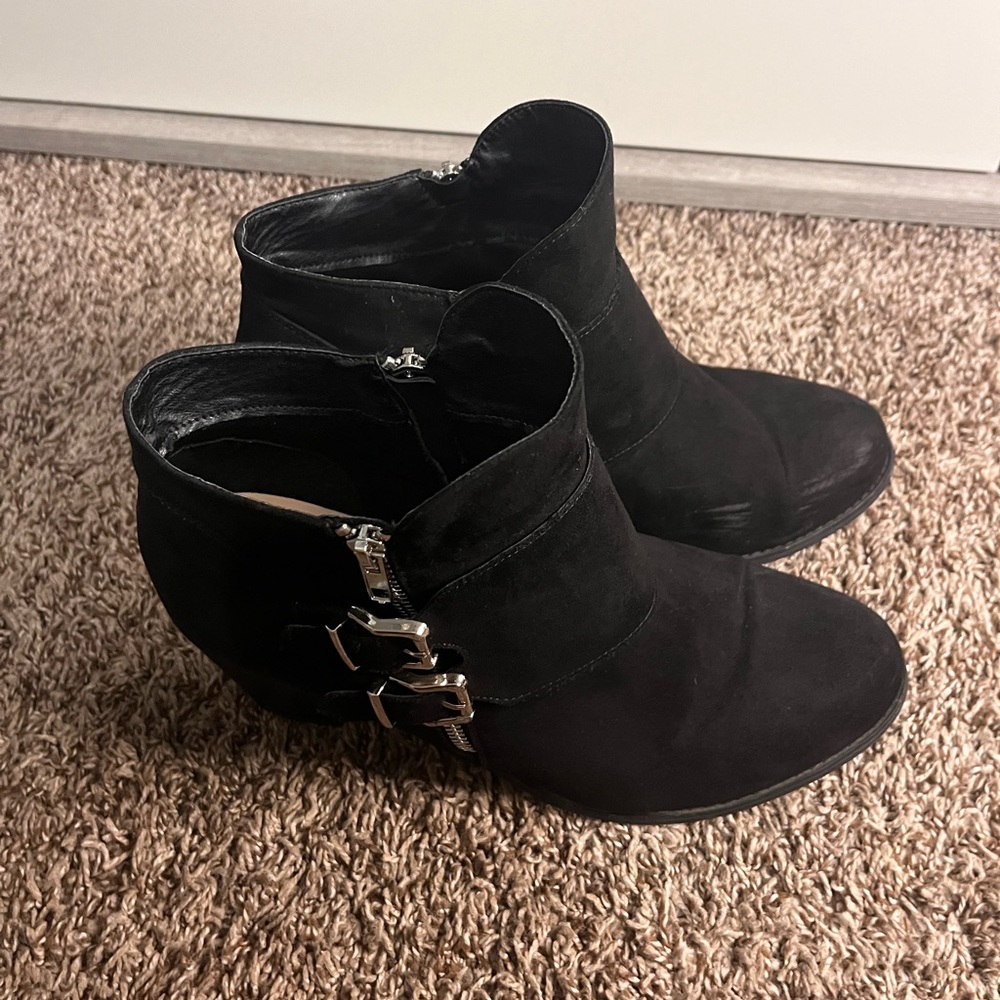 Stylish black ankle boots